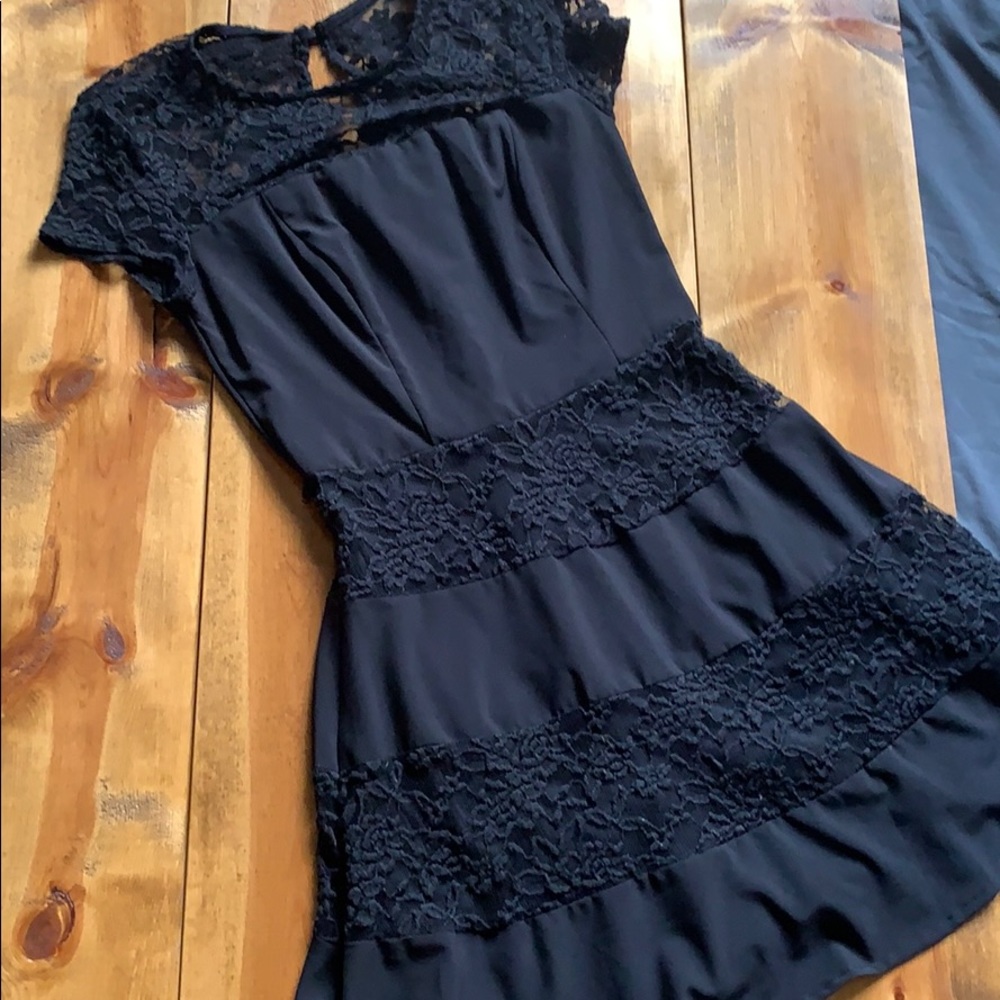 Black lace dress